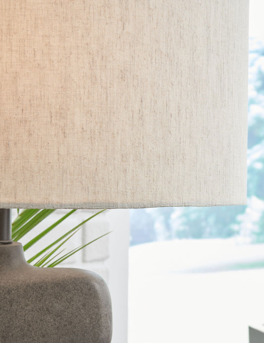 Danacy - Paper Table Lamp - Distressed Black by Ashley – view 2