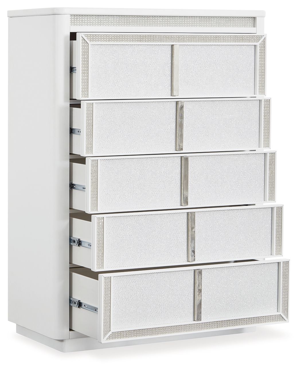 Chalanna - Five Drawer Chest - White by Ashley – view 2