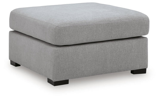 Lakepoint - Oversized Accent Ottoman - Nickel – Accent Ottomans