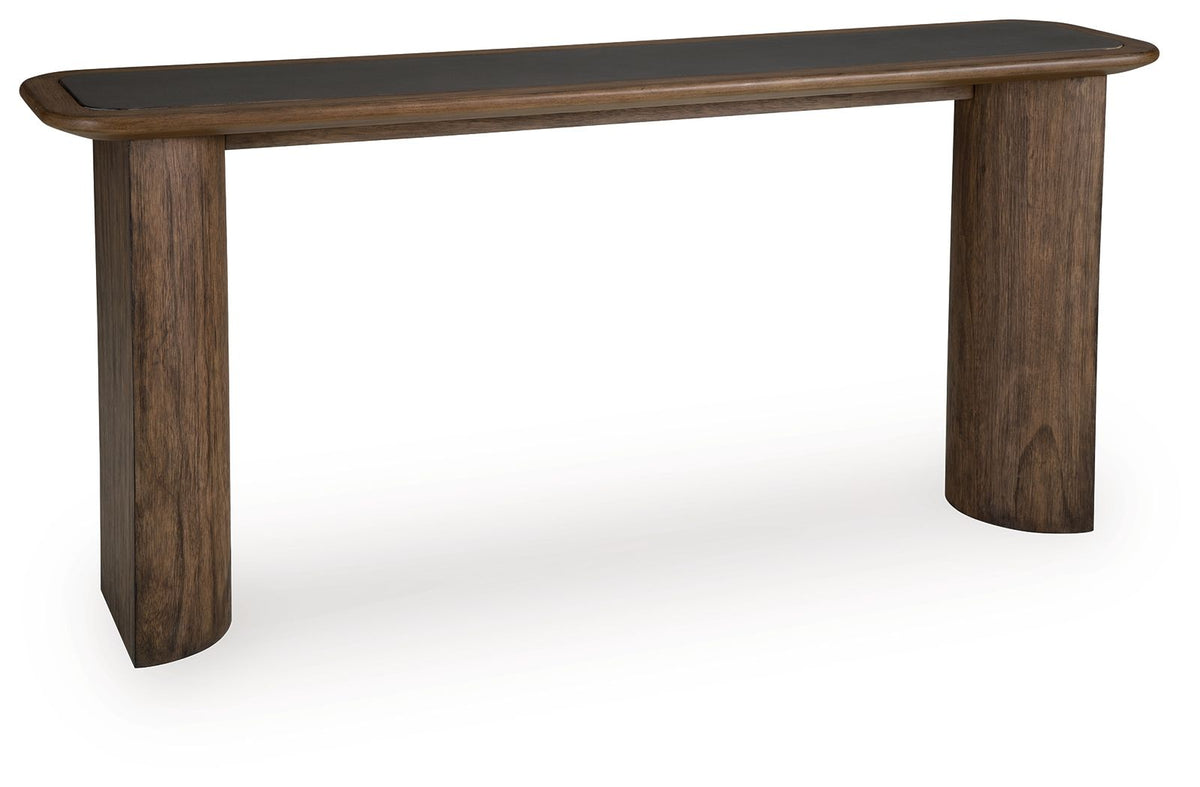 Dontayne - Sofa Table - Warm Brown by Ashley – Sofa Tables