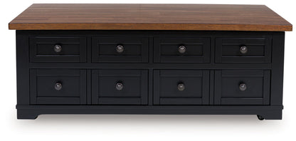 Wildenauer - Lift Top Cocktail Table - Brown / Black by Ashley – view 3