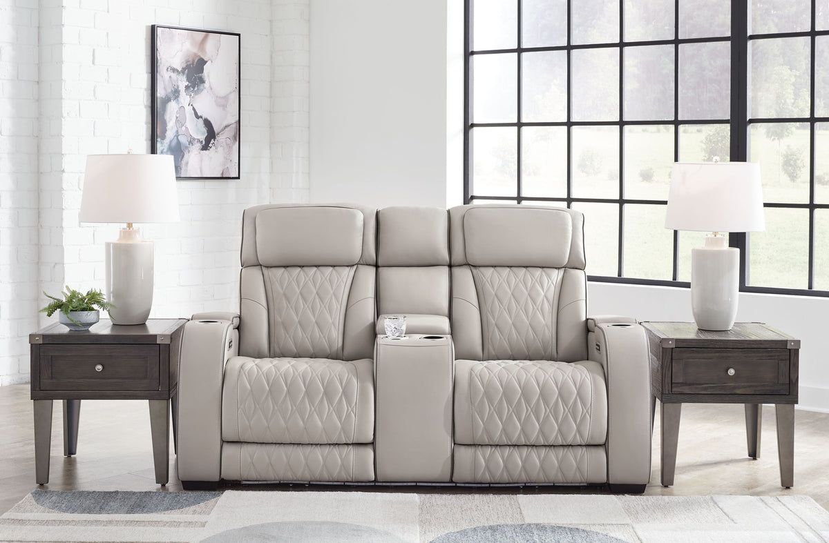 Boyington - Power Reclining Loveseat With Console/Adj Hdrst by Ashley – view 6