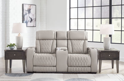 Boyington - Power Reclining Loveseat With Console/Adj Hdrst by Ashley – view 6