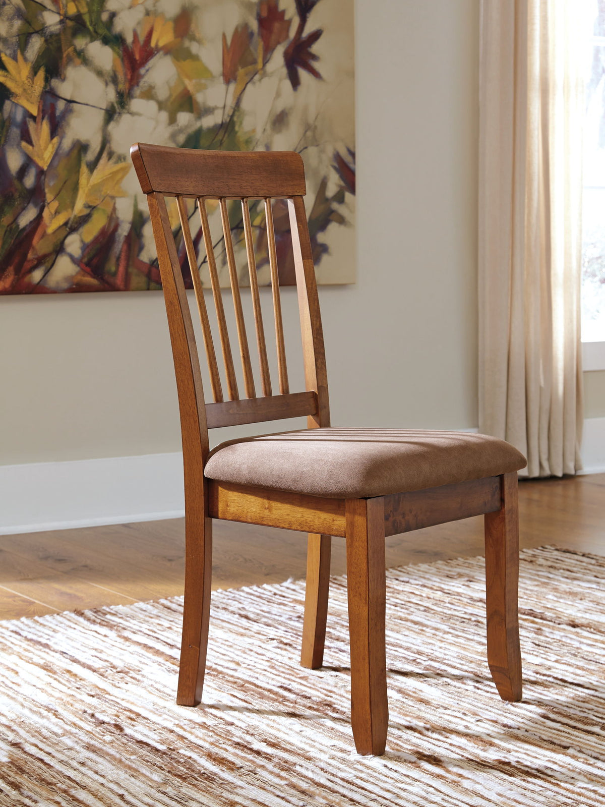 Berringer - Dining UPH Side Chair (Set of 2) - Rustic Brown by Ashley – view 3