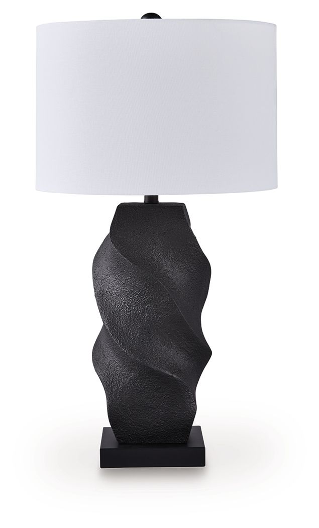 Amillion - Poly Table Lamp - Black by Ashley – Table Lamps