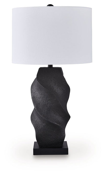 Amillion - Poly Table Lamp - Black by Ashley – Table Lamps