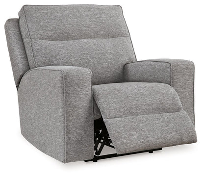 Biscoe - Power Recliner /Adj Headrest - Pewter by Ashley – view 2