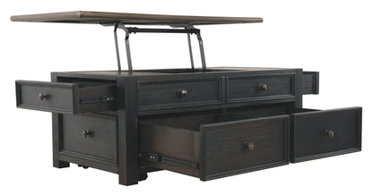 Tyler Creek - Lift Top Cocktail Table - Grayish Brown / Black by Ashley – view 2