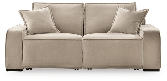 Carceri - 2-Piece Power Reclining Sectional Loveseat - Cashmere – Reclining Sectionals