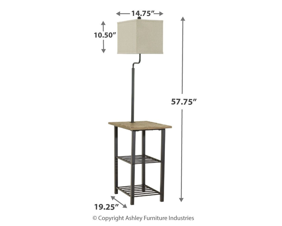 Shianne - Metal Tray Lamp  - Black by Ashley – view 2