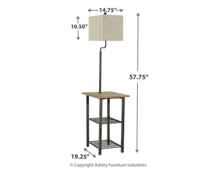 Shianne - Metal Tray Lamp  - Black by Ashley – view 2
