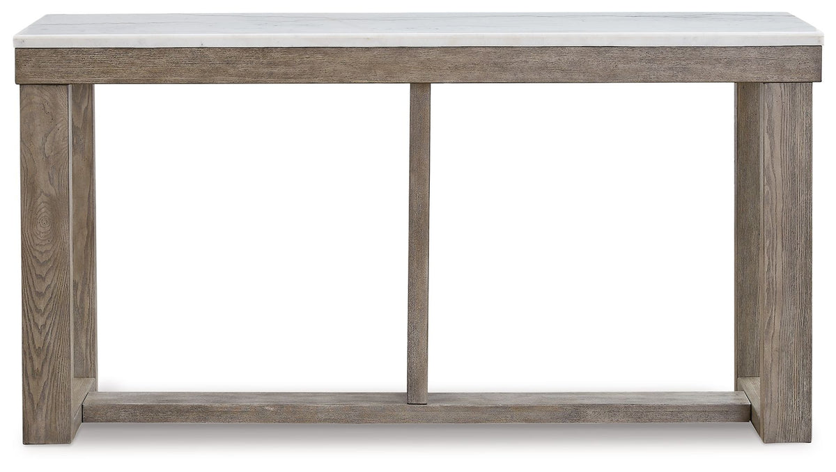 Loyaska - Sofa Table - Brown / Ivory by Ashley – view 2