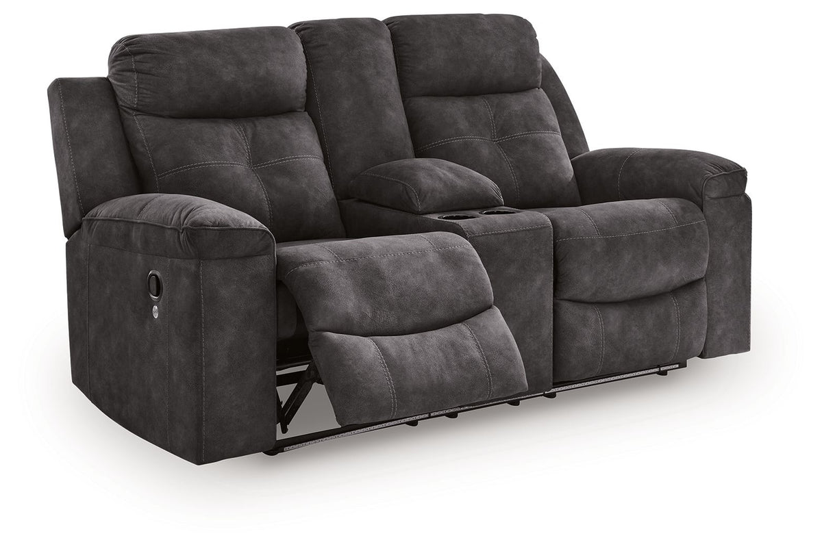 Brysonview - Double Reclining Loveseat With Console - Charcoal – view 2