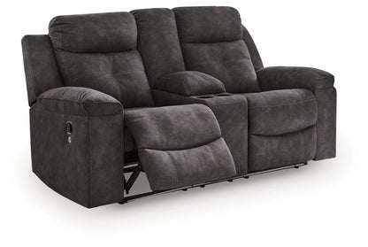 Brysonview - Double Reclining Loveseat With Console - Charcoal – view 2