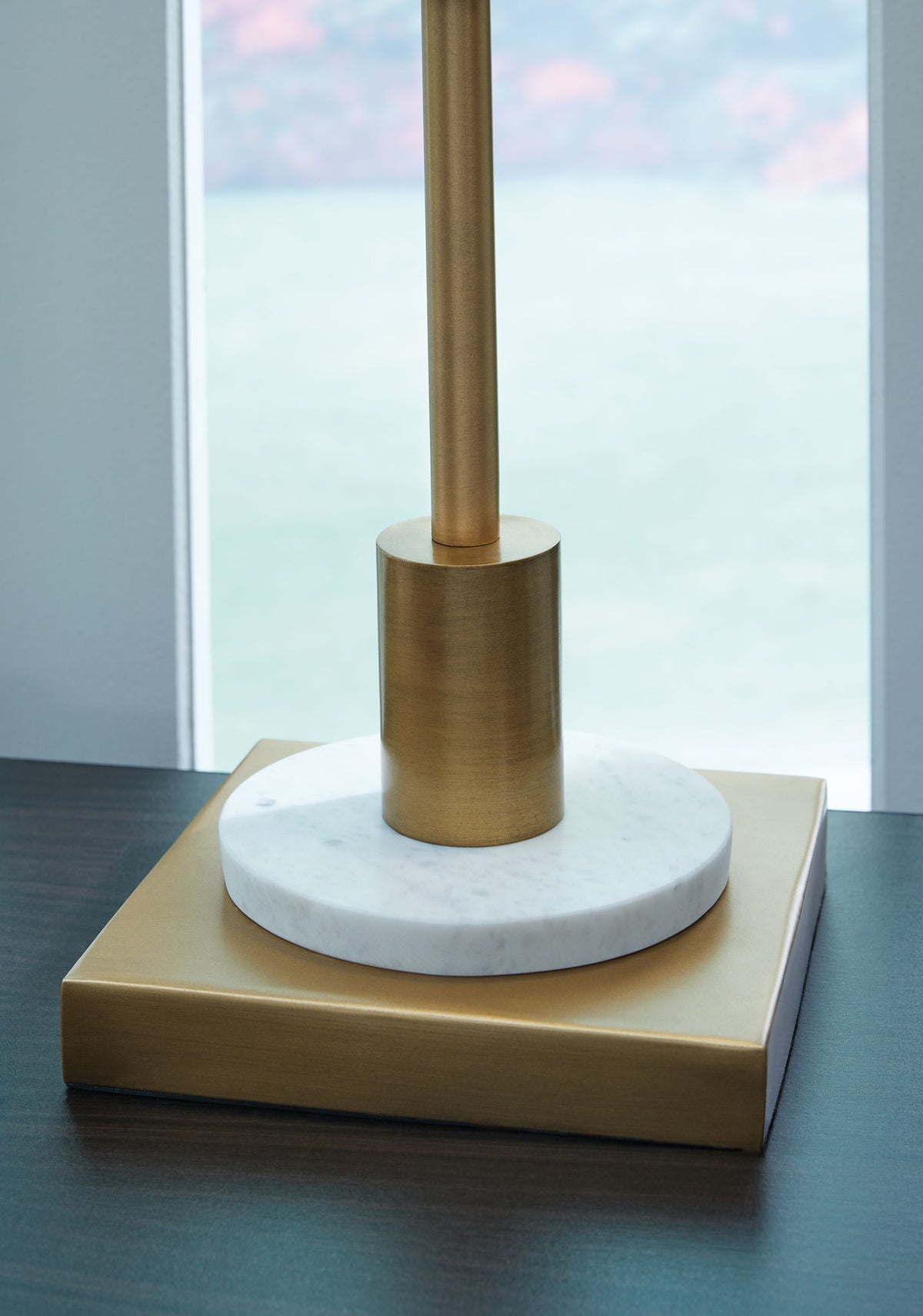 Fritzburn - Metal Table Lamp - Gold Finish / White by Ashley – view 2