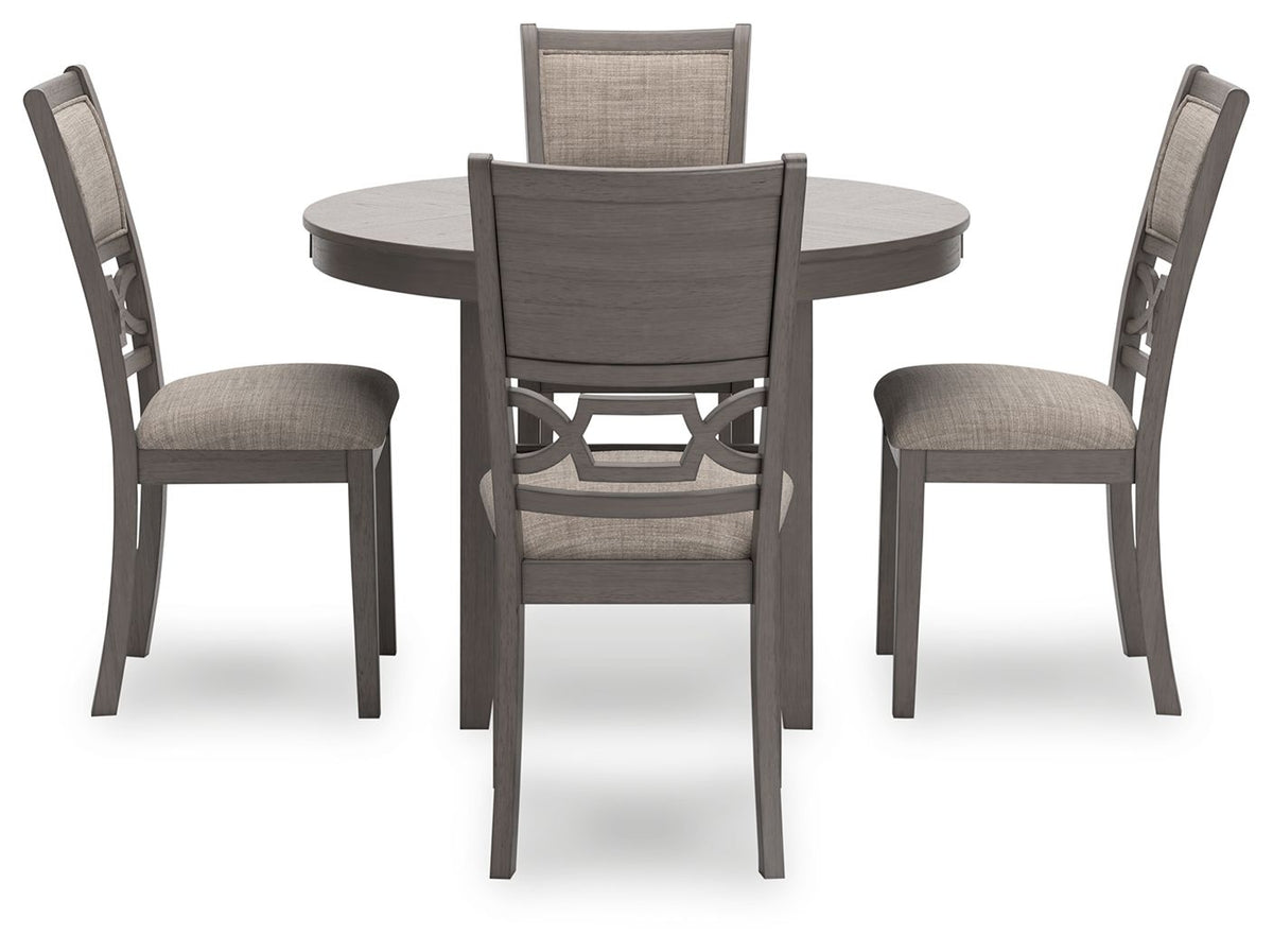 Wrenning - Dining Room Table Set (Set of 5) - Gray by Ashley – view 2