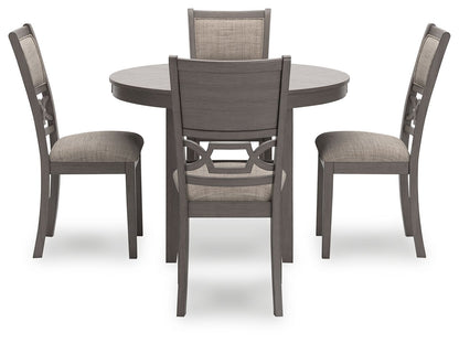 Wrenning - Dining Room Table Set (Set of 5) - Gray by Ashley – view 2