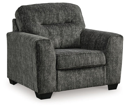 Lonoke - 2 Pc. - Chair And A Half, Ottoman - Gunmetal by Ashley – view 2