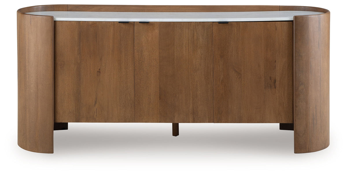 Fitzroy - Accent Cabinet - Brown / White by Ashley – view 2
