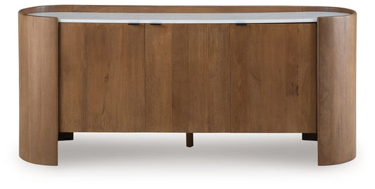 Fitzroy - Accent Cabinet - Brown / White