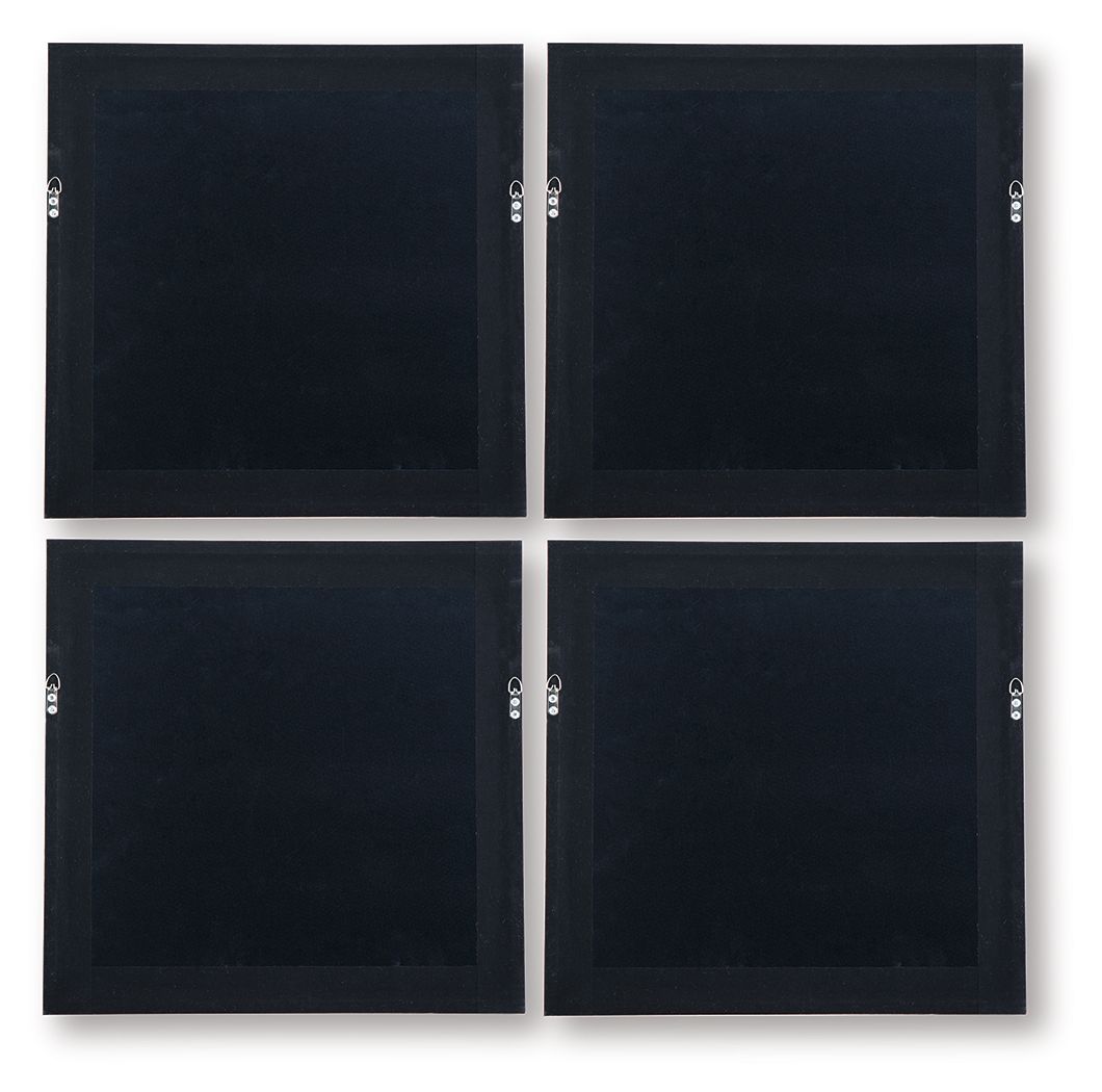 Dallbourne - Wall Art Set (Set of 4) - White / Gold Finish by Ashley – view 2