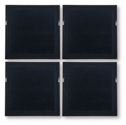 Dallbourne - Wall Art Set (Set of 4) - White / Gold Finish by Ashley – view 2