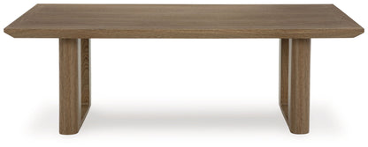 Serene Bay - Rectangular Cocktail Table - Dark Brown by Ashley – view 2