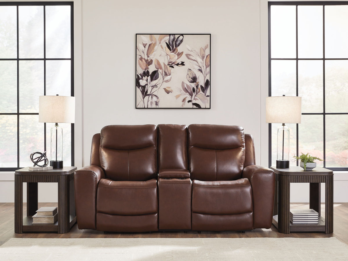 Bexhurst - Power Reclining Loveseat With Console / Adjustable Headrest by Ashley – view 4