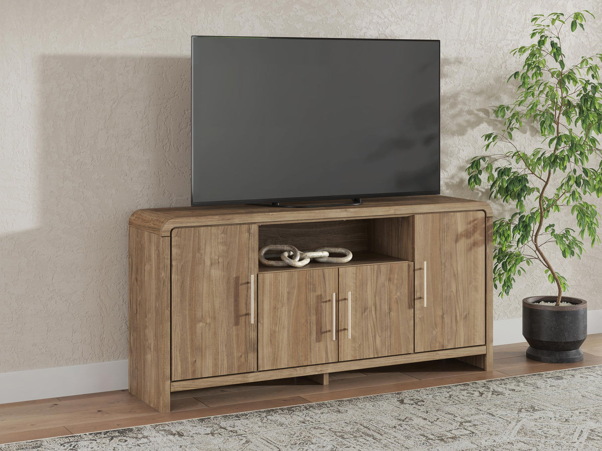 Dovander - Extra Large TV Stand - Brown by Ashley – view 2