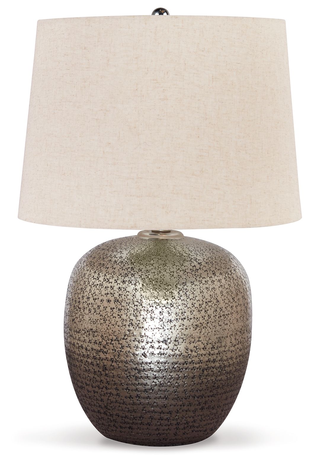 Magalie - Metal Table Lamp - Antique Silver Finish by Ashley – Table Lamps