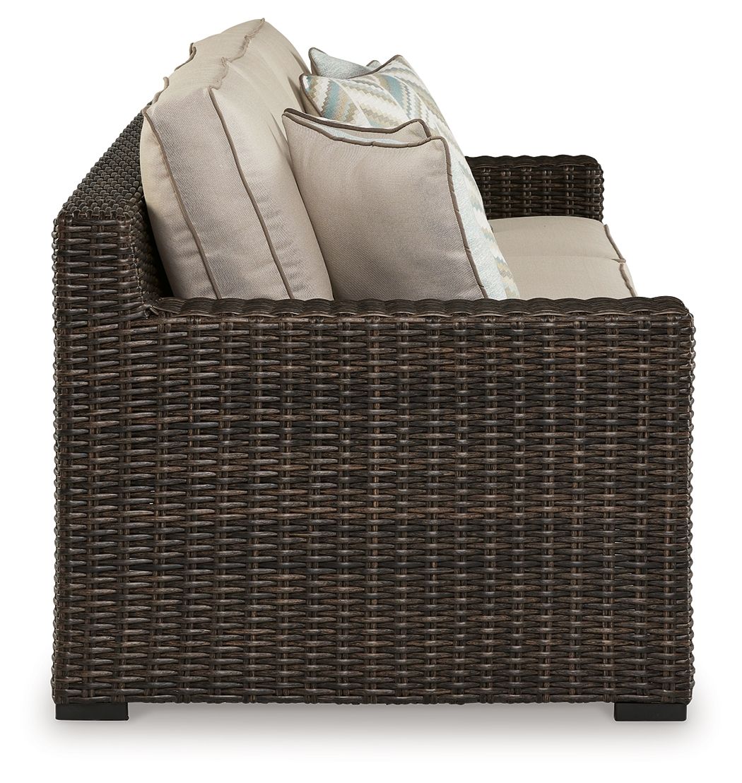 Coastline Bay - Sofa With Cushion - Brown by Ashley – view 3