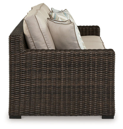Coastline Bay - Sofa With Cushion - Brown by Ashley – view 3