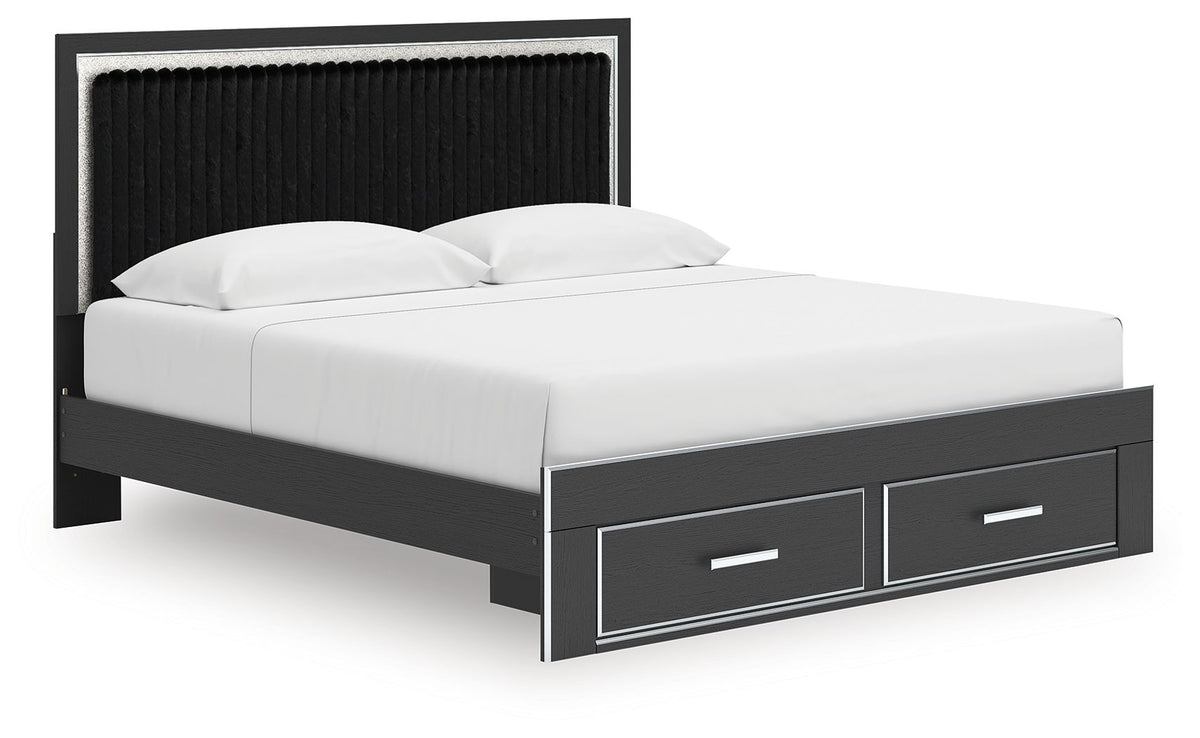 Zuraleus - Upholstered Panel Platform Storage Bed by Ashley – Storage Beds
