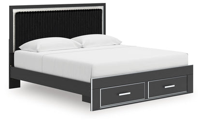Zuraleus - Upholstered Panel Platform Storage Bed by Ashley – Storage Beds