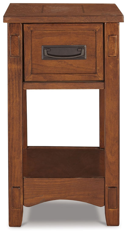 Breegin - Chair Side End Table - 1 Drawer - Brown by Ashley – view 2