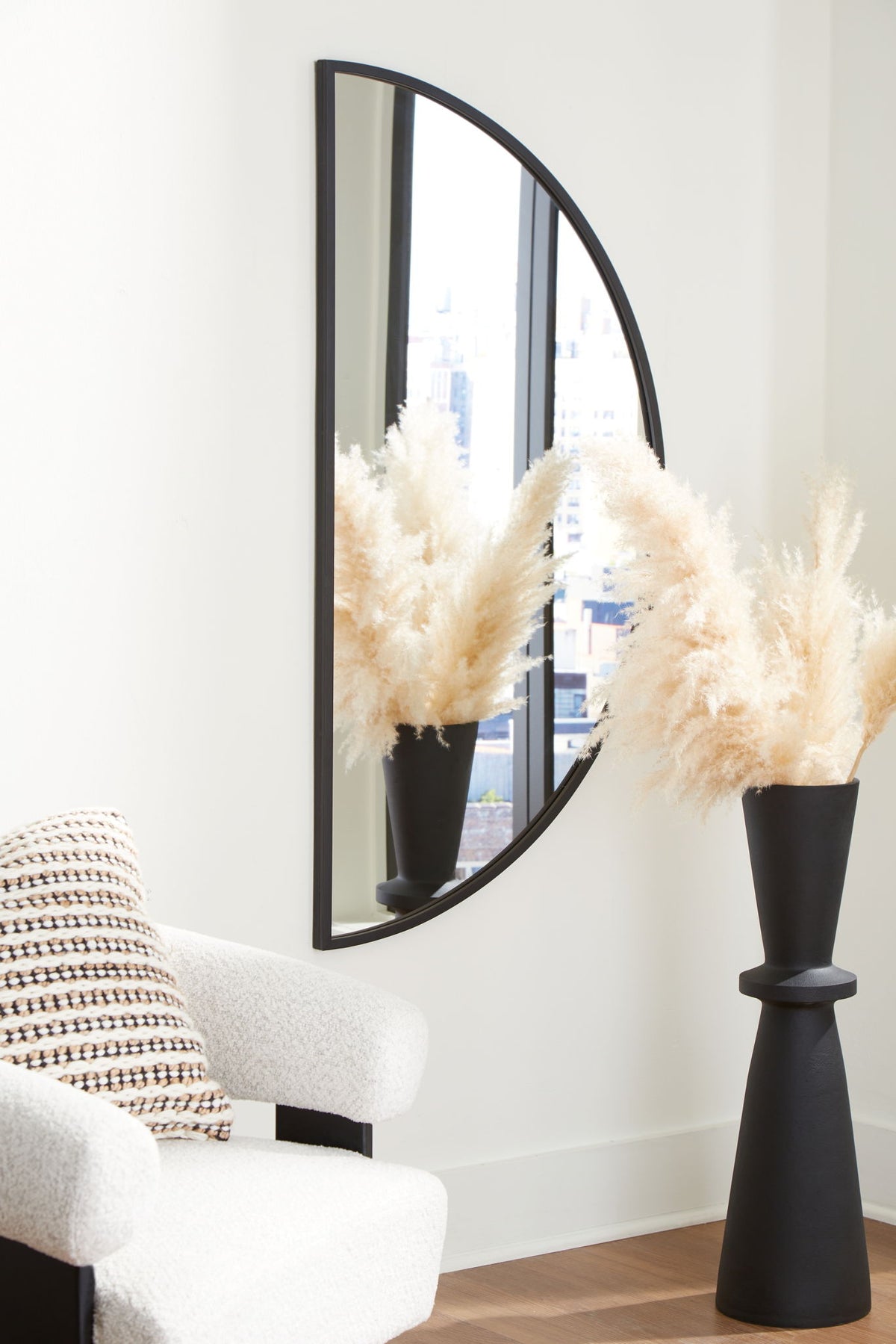 Denlow - Accent Mirror - Black by Ashley – view 2
