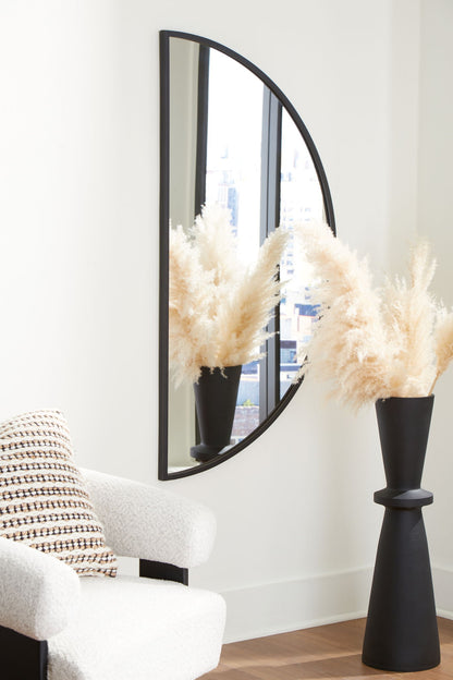 Denlow - Accent Mirror - Black by Ashley – view 2