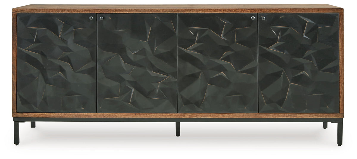 Dorannby - Accent Cabinet - Black / Brown by Ashley – view 2