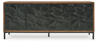 Dorannby - Accent Cabinet - Black / Brown by Ashley – view 2