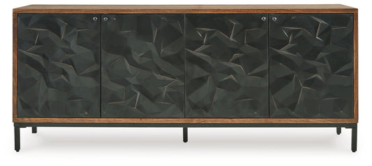 Dorannby - Accent Cabinet - Black / Brown by Ashley – view 2