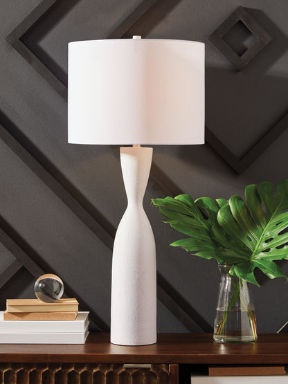 Davinford - Poly Table Lamp - White by Ashley – view 2