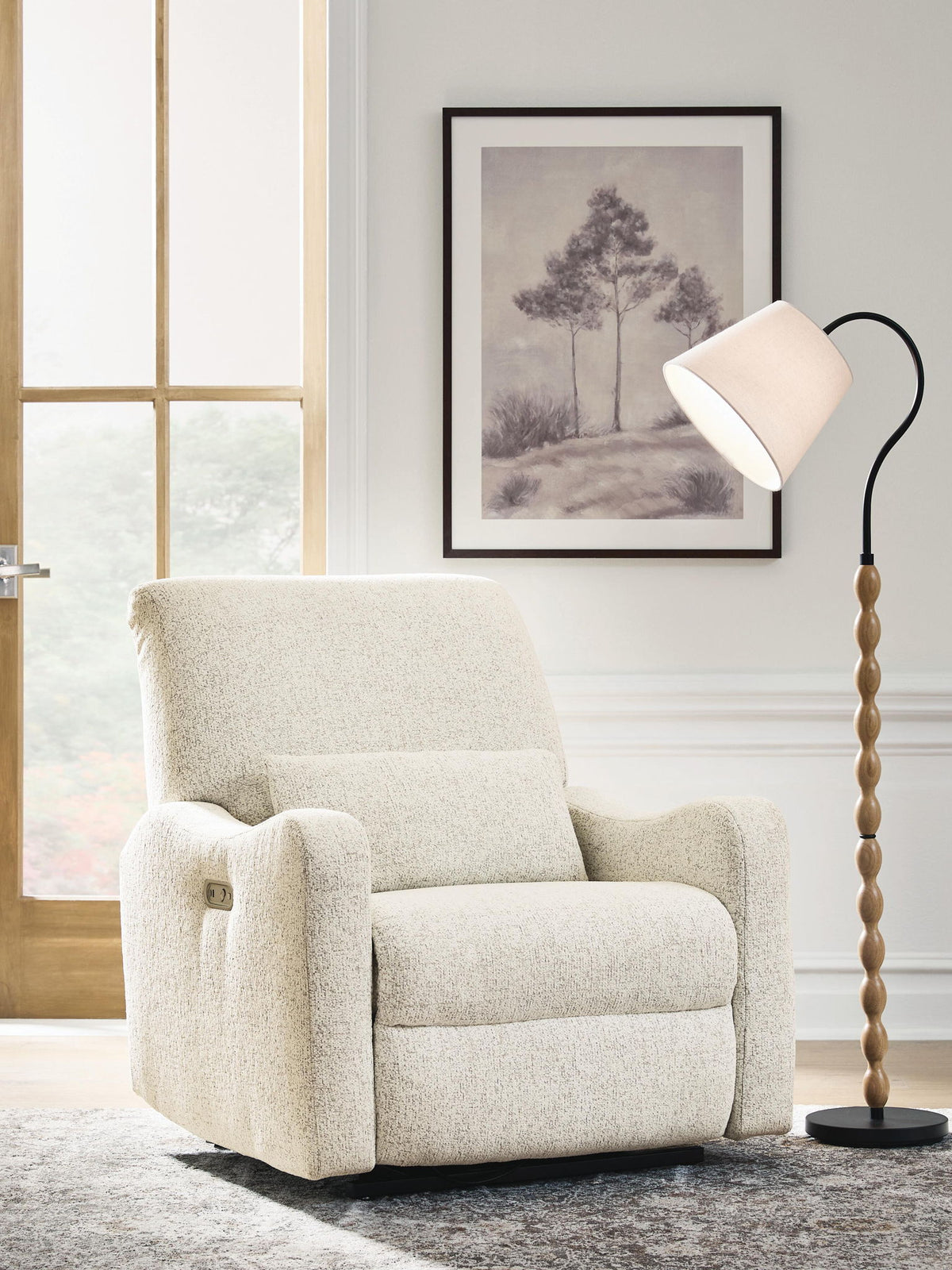 Cleo Pier - Power AutoGlide Recliner - Chai by Ashley – view 2