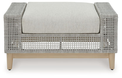 Seton Creek - Ottoman With Cushion - Gray by Ashley – view 2