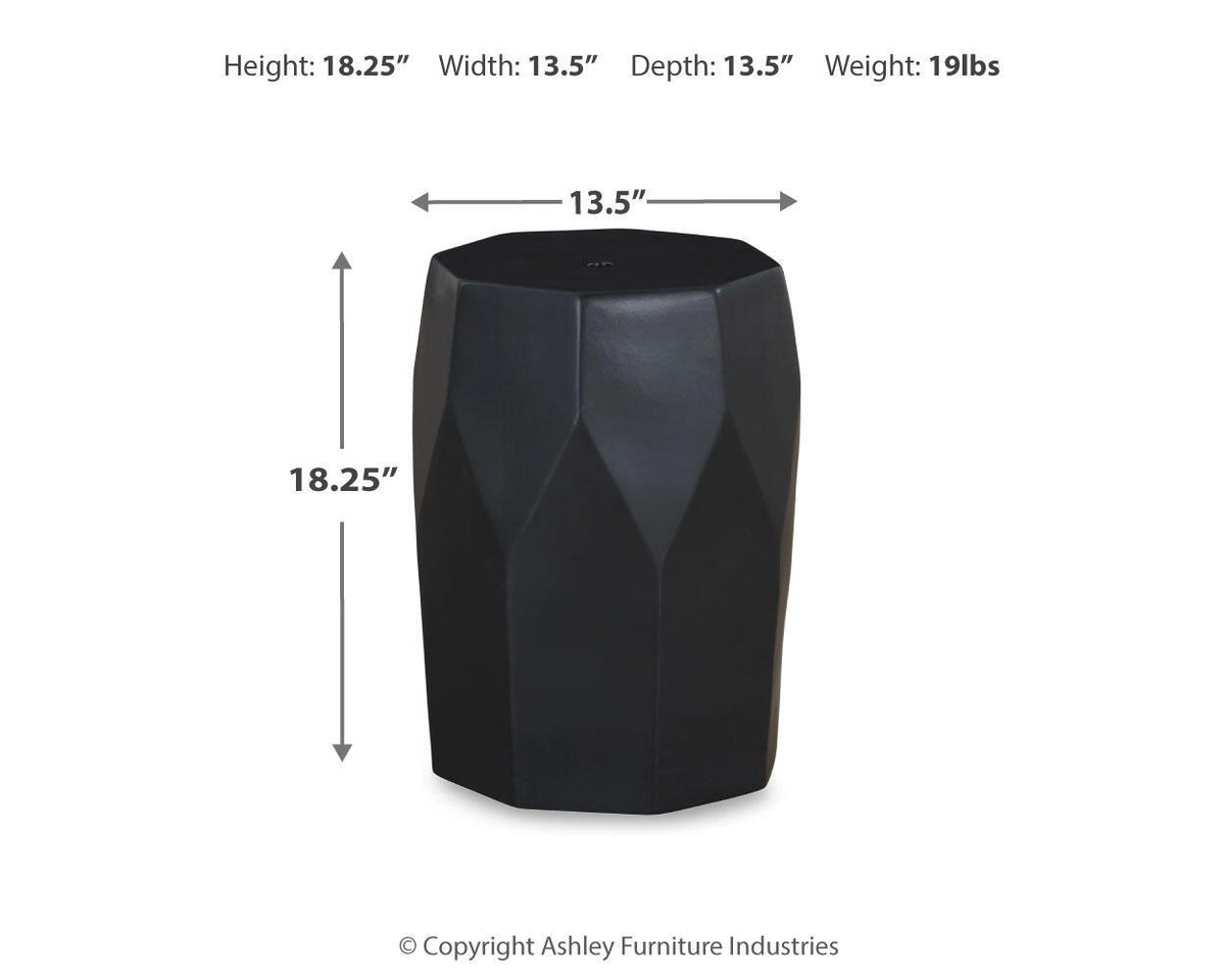Rhysworth - Indoor/Outdoor Stool - Black by Ashley – view 2