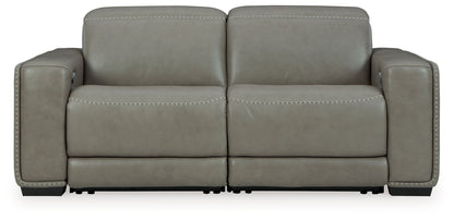 Correze - 2-Piece Power Reclining Sectional - Gray by Ashley – view 2