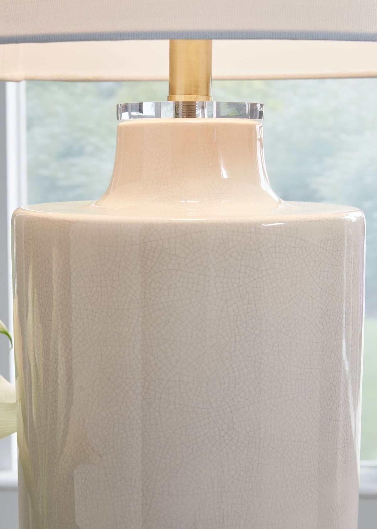 Cylener - Ceramic Table Lamp - Off White by Ashley – view 3