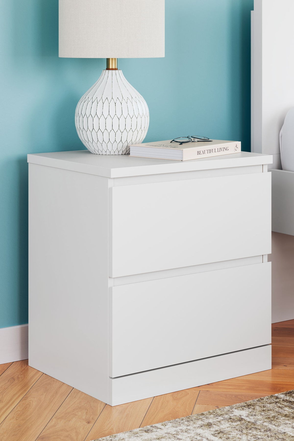 Onita - Two Drawer Night Stand by Ashley – view 5