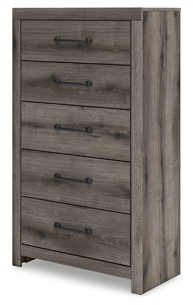 Graystorm - Five Drawer Chest - Brown Gray by Ashley – view 2