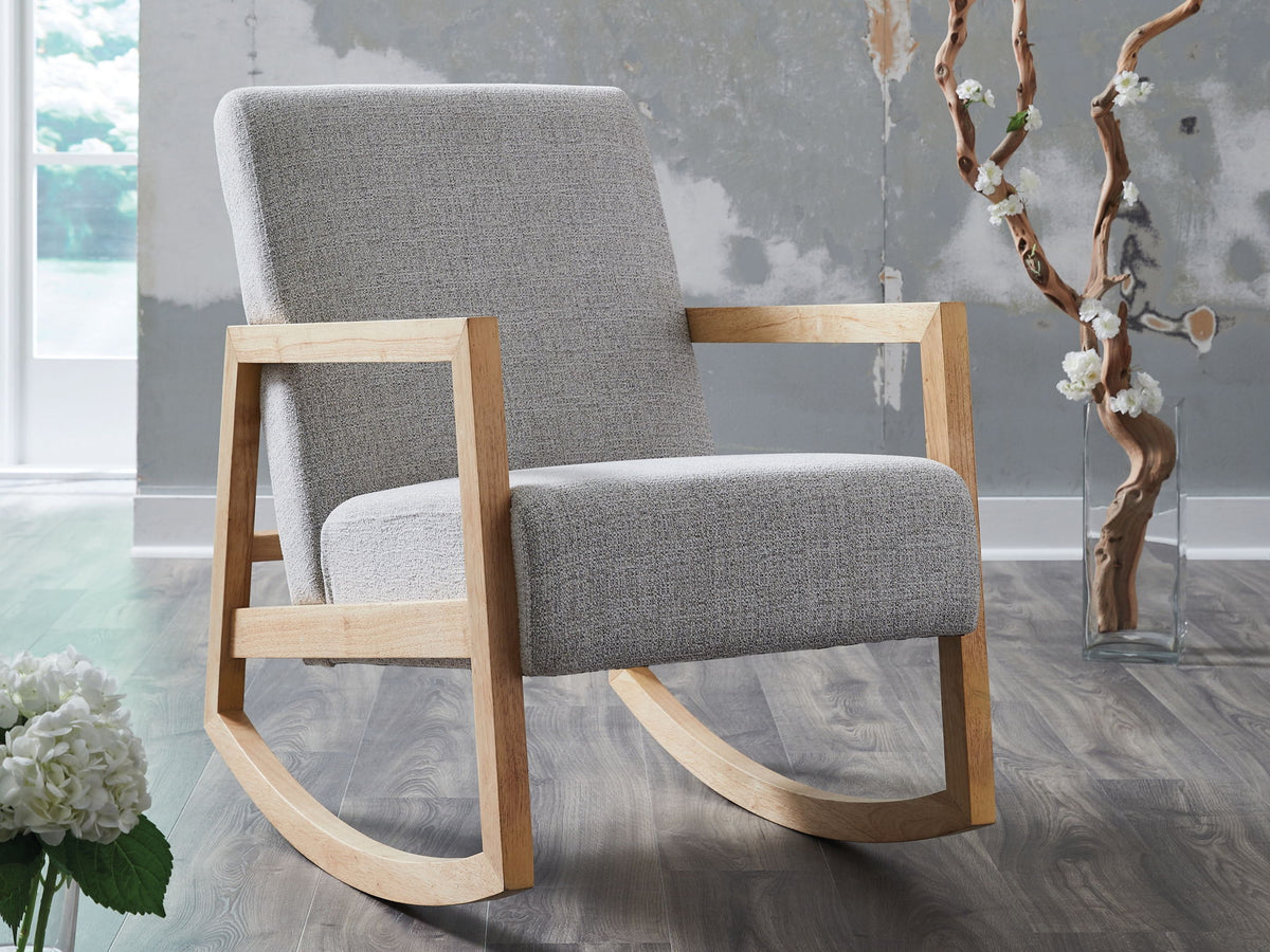 Wychworth - Accent Chair - Gray / Natural by Ashley – view 3