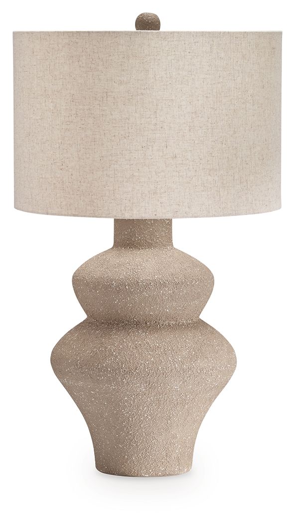 Jossleigh - Metal Table Lamp - Beige by Ashley – Table Lamps